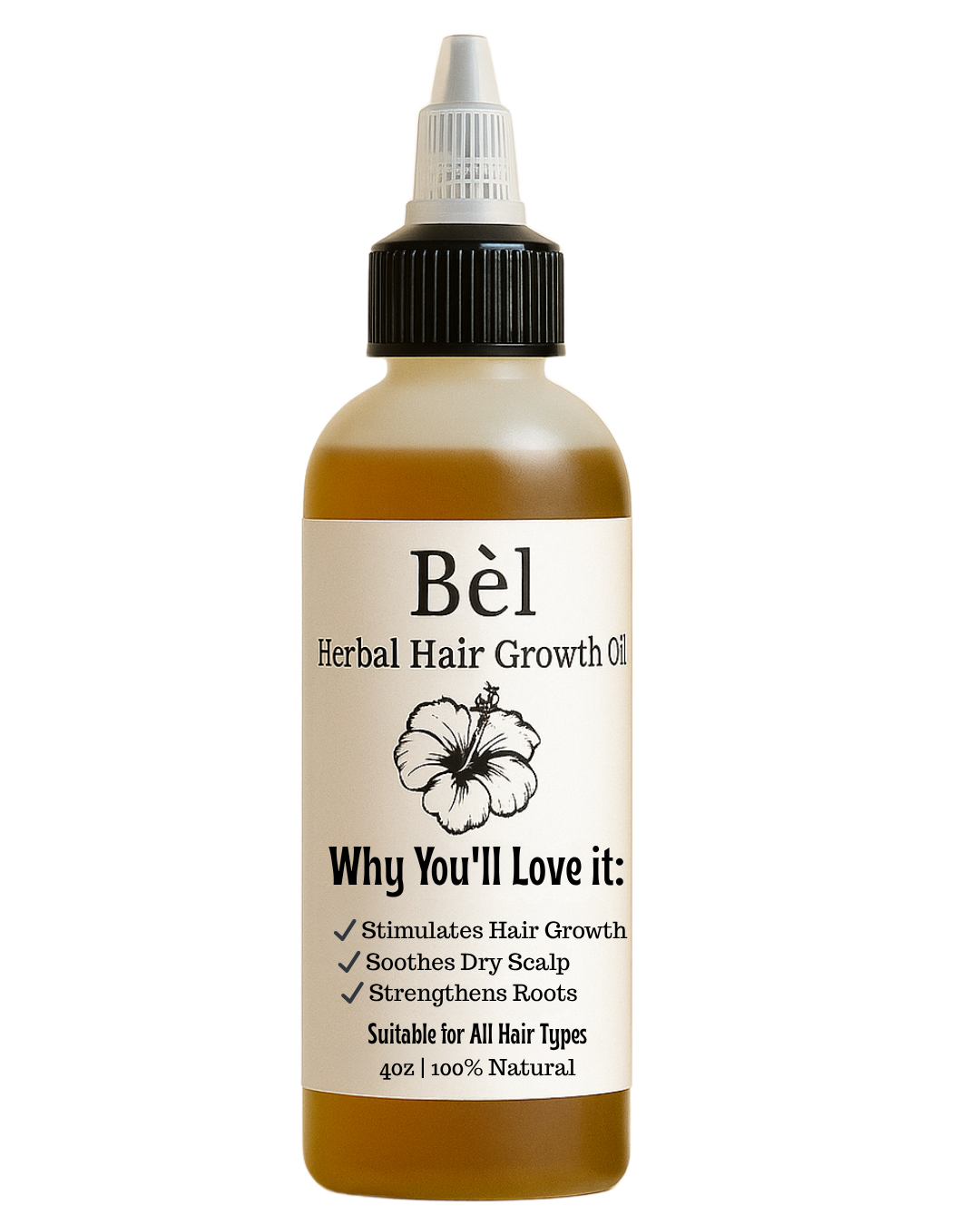 Bèl Scalp Ritual Oil from Sheer Beauté — rosemary, fenugreek, clove and nutmeg botanical ingredients.