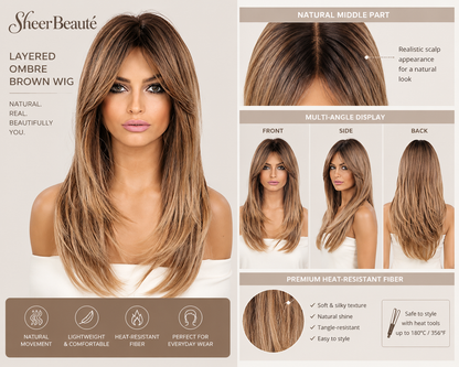 Long Middle Parting Wigs for Women