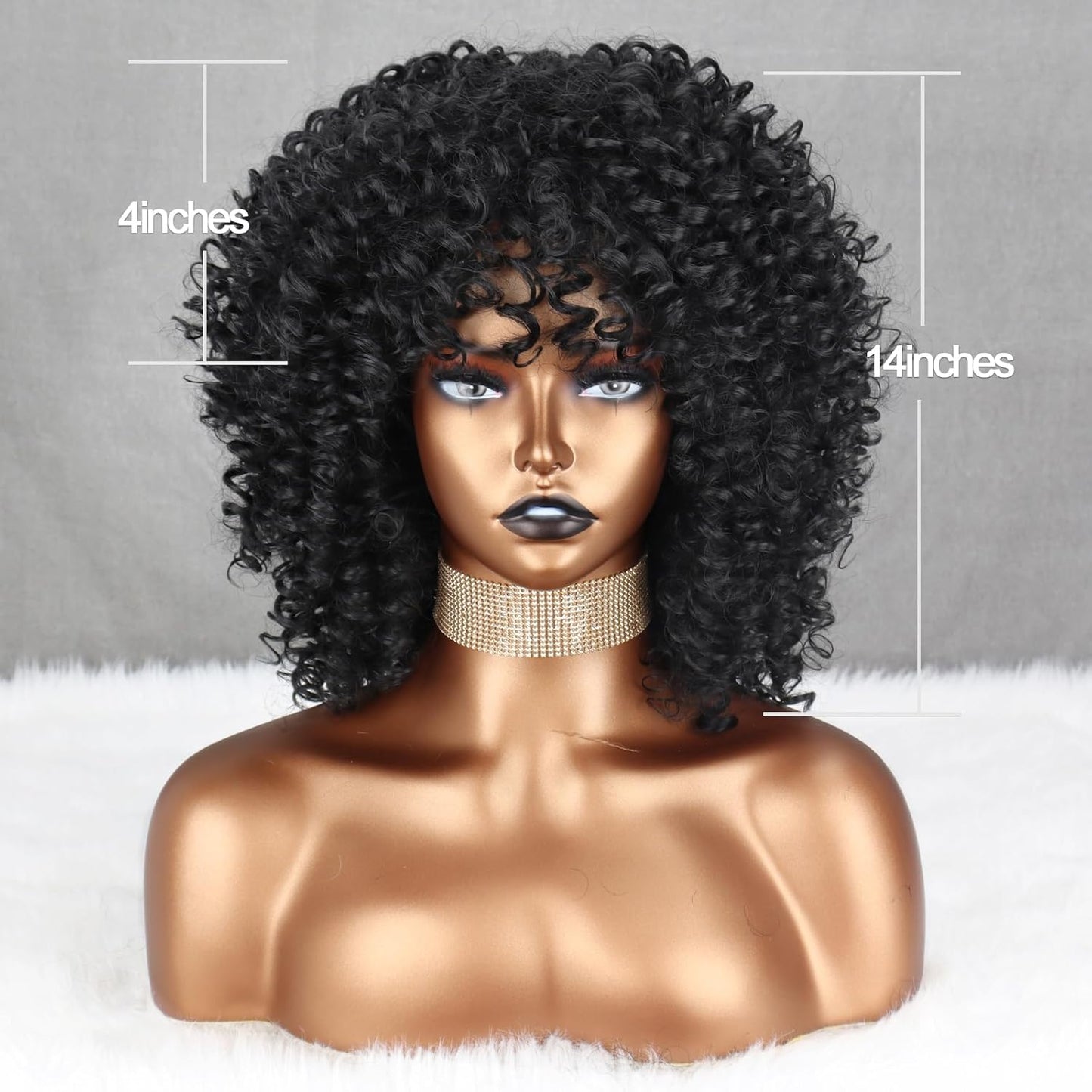 Afro Wig With Bangs