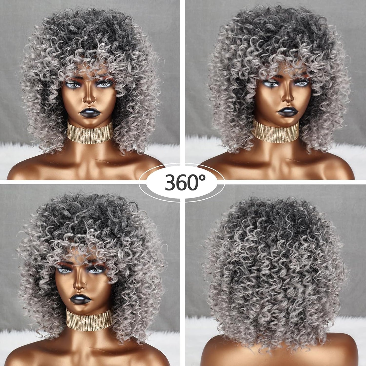 Afro Wig With Bangs