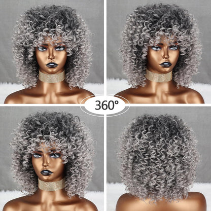 Afro Wig With Bangs