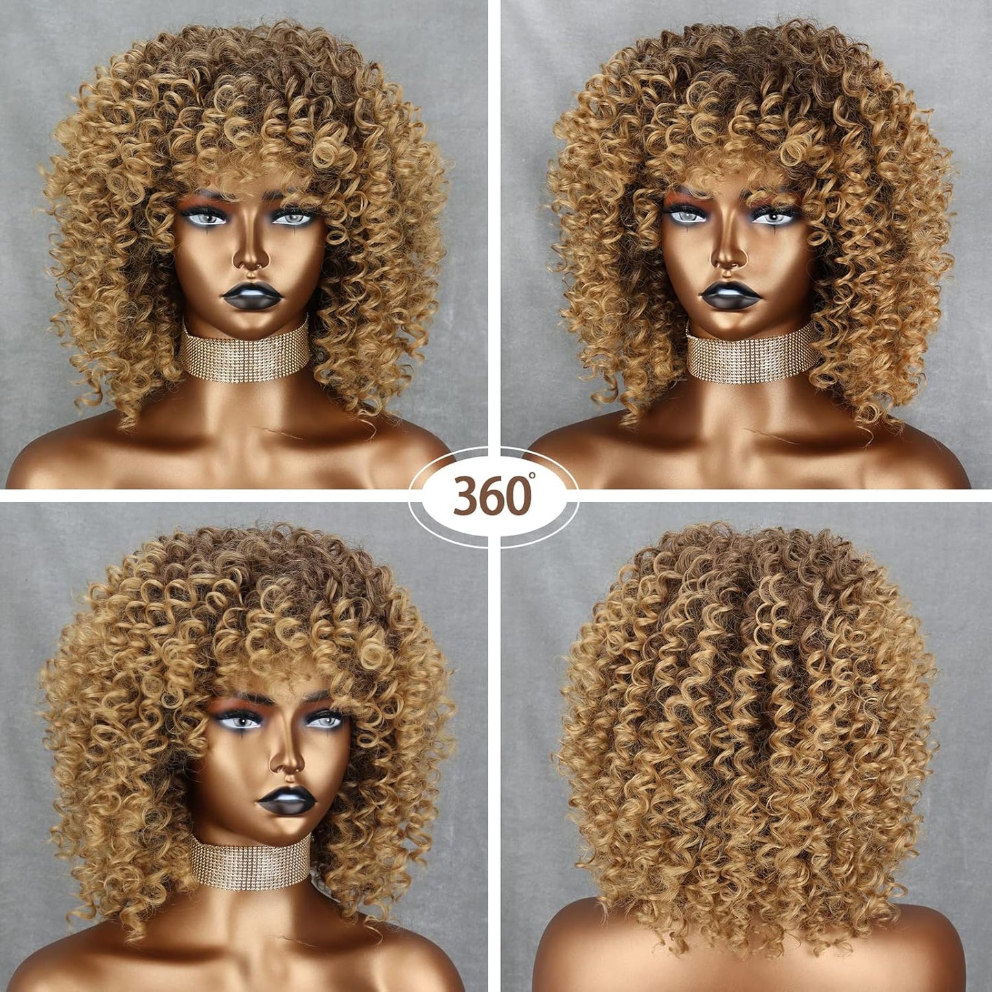 Afro Wig With Bangs