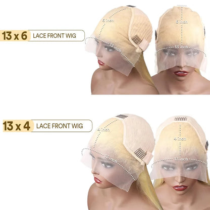 Long 613 Blonde Straight Lace Front Wig