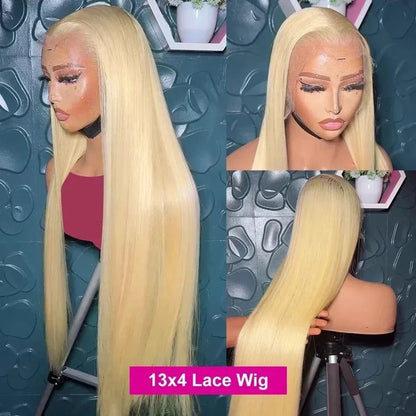 Long 613 Blonde Straight Lace Front Wig