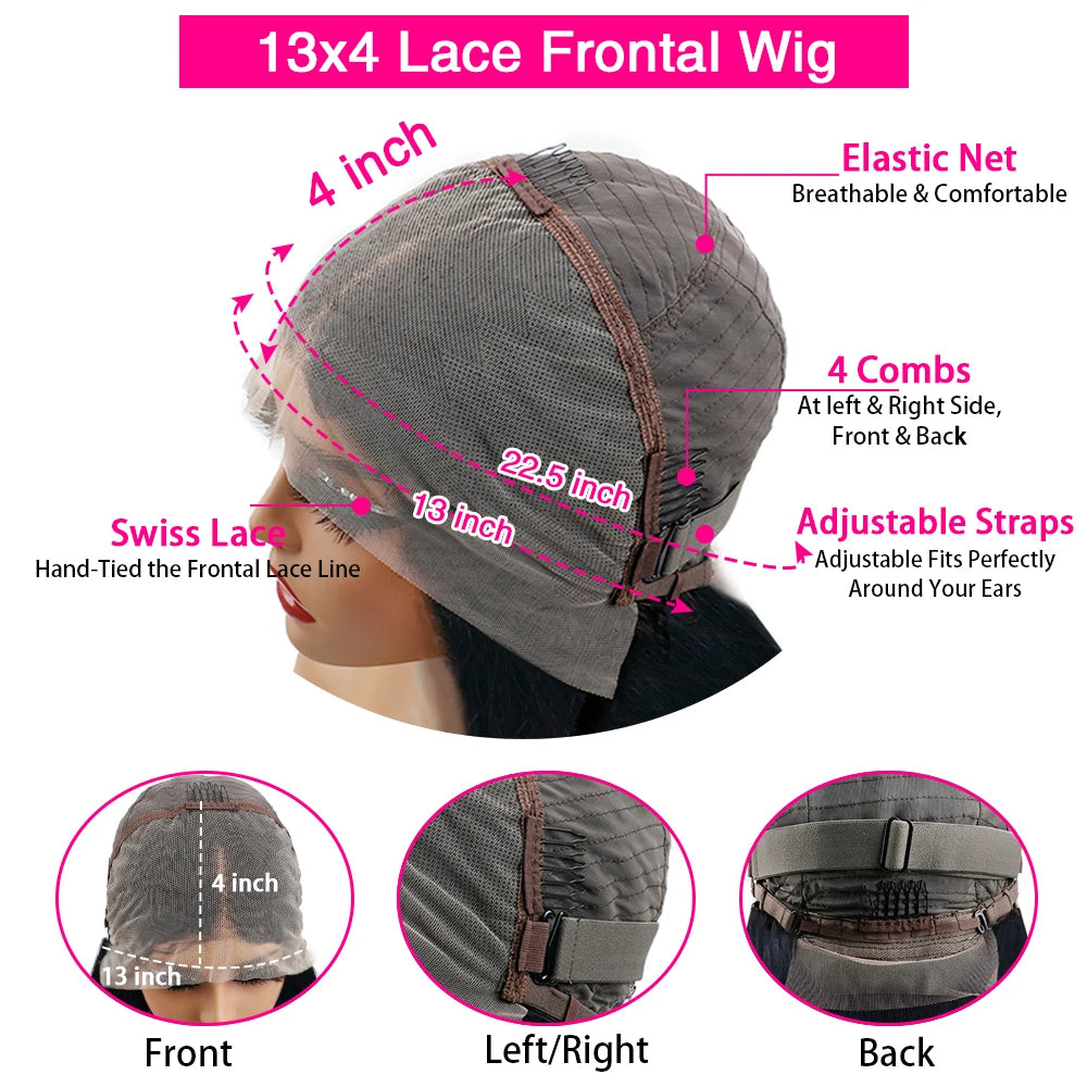 99J Burgundy Deep Wave Human Hair Wig from Sheer Beauté — styled on model.