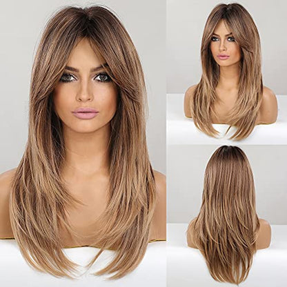 Long Middle Parting Wigs for Women