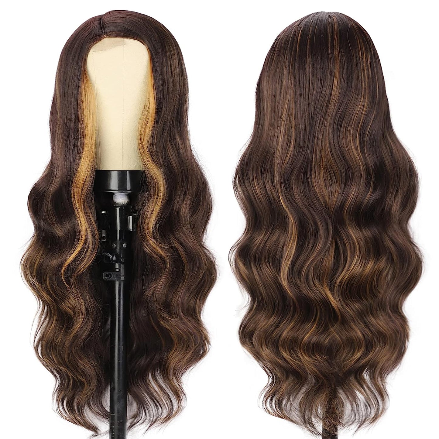 Long Side Part Wavy Wigs for Women